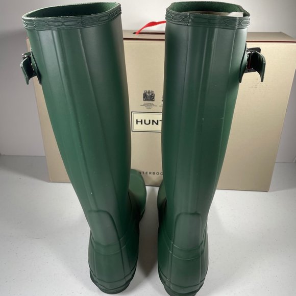 Hunter Original Tall Rain Boot Matte Green - Picture 5 of 9
